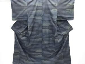 未使用品　ヱ霞模様織出し本場泥大島紬着物（7マルキ）